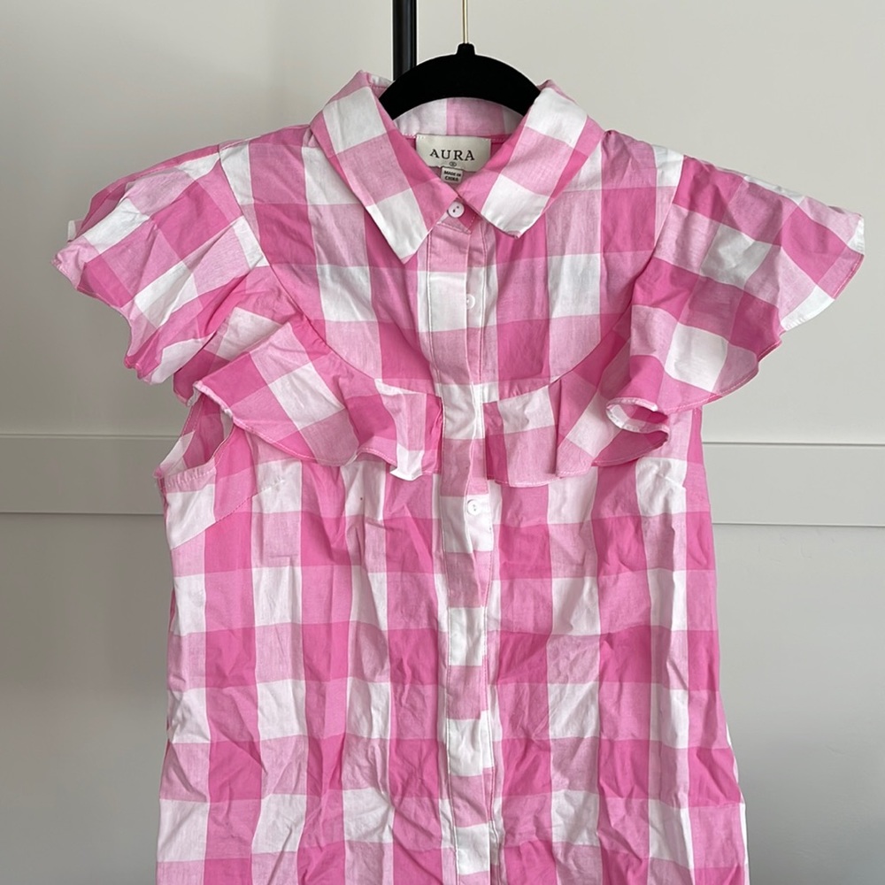 Pink Gingham Top + Maxi Skirt Set Gem